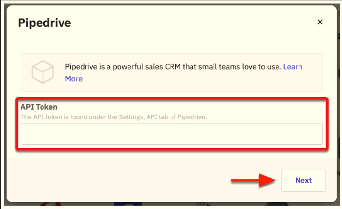 Pipedrive ActiveCampaign Integration: API Token